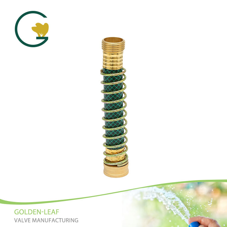 Brass Garden Hose Extension Adapter, ເຄື່ອງປ້ອງກັນ Hose Kink ກັບ Coil Spring