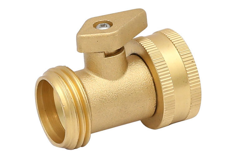 ທອງເຫລືອງ shut-off valve with copper handle made in China